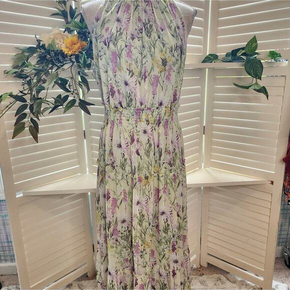 TAYLOR FLORAL NEW MAXI DRESS SIZE 16W - Picture 2 of 9